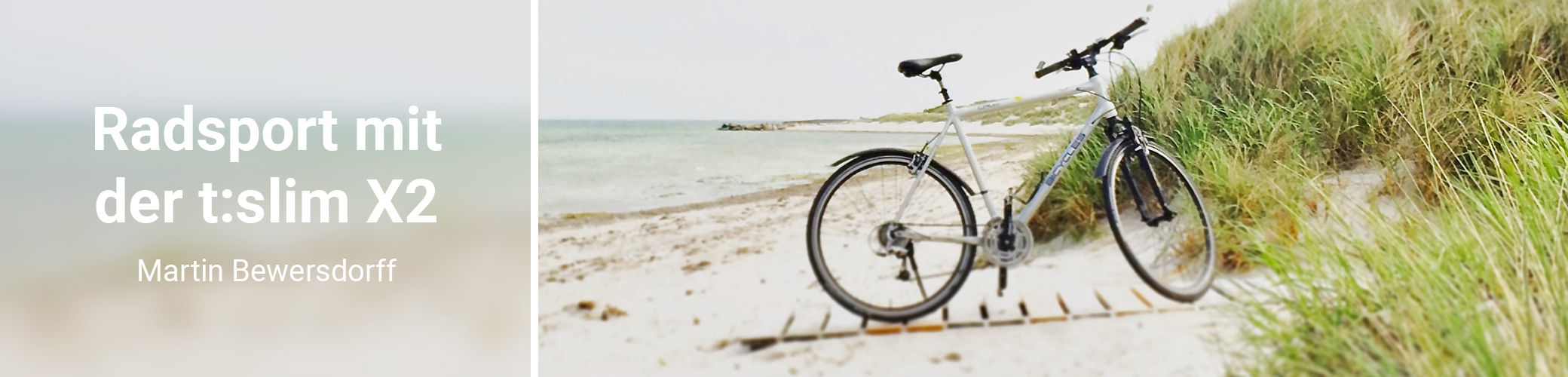 Martin Bewersdorff ist mit dem Fahrrad auf Sylt unterwegs gewesen